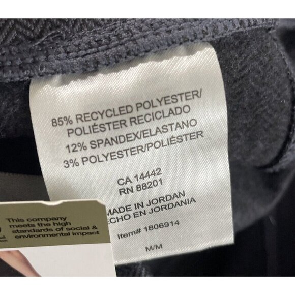 NEW Mondetta Ladies M Pull-On Herringbone Straight Leg Sweatpants Black - Picture 6 of 8